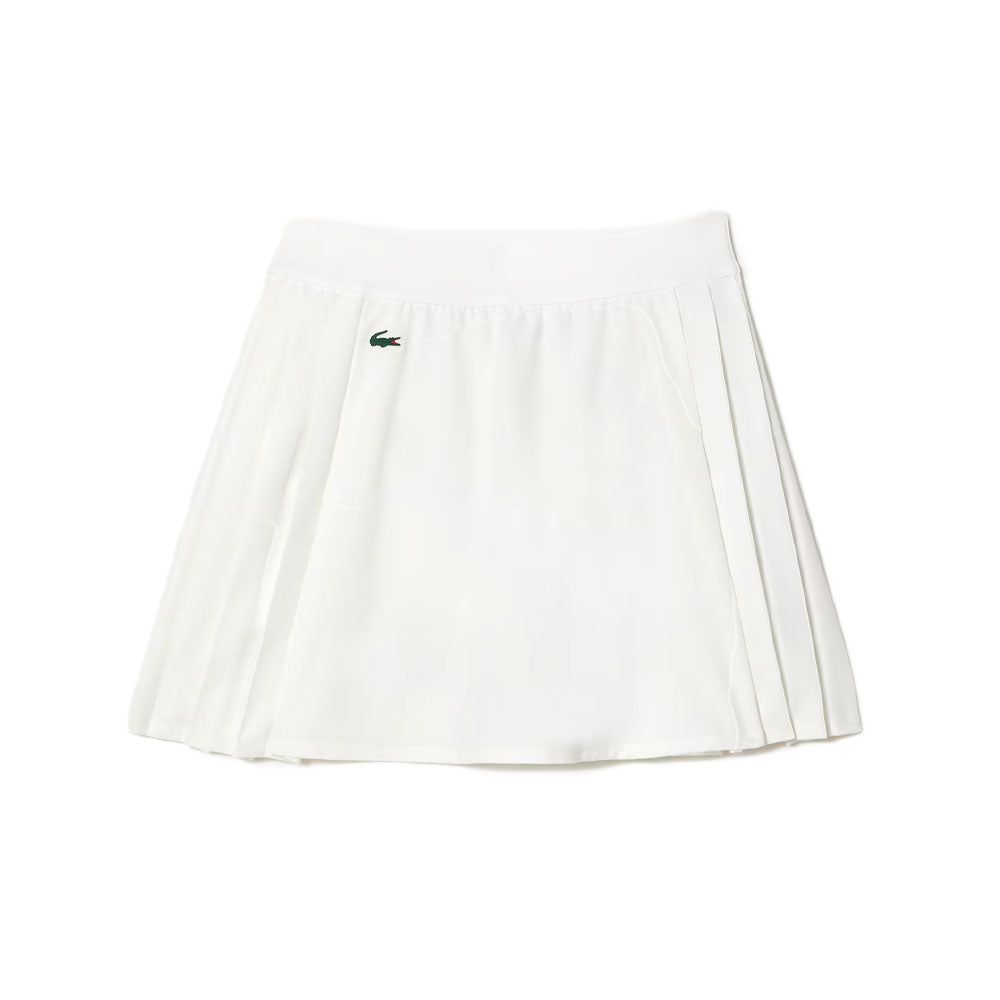 Lacoste Sport Built-In Short Golf Skirt (Women's) - White