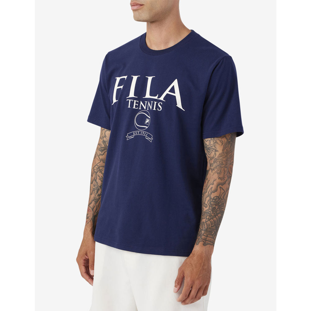 T-shirt Fila Saran (Hommes) - Marine/Gardenia
