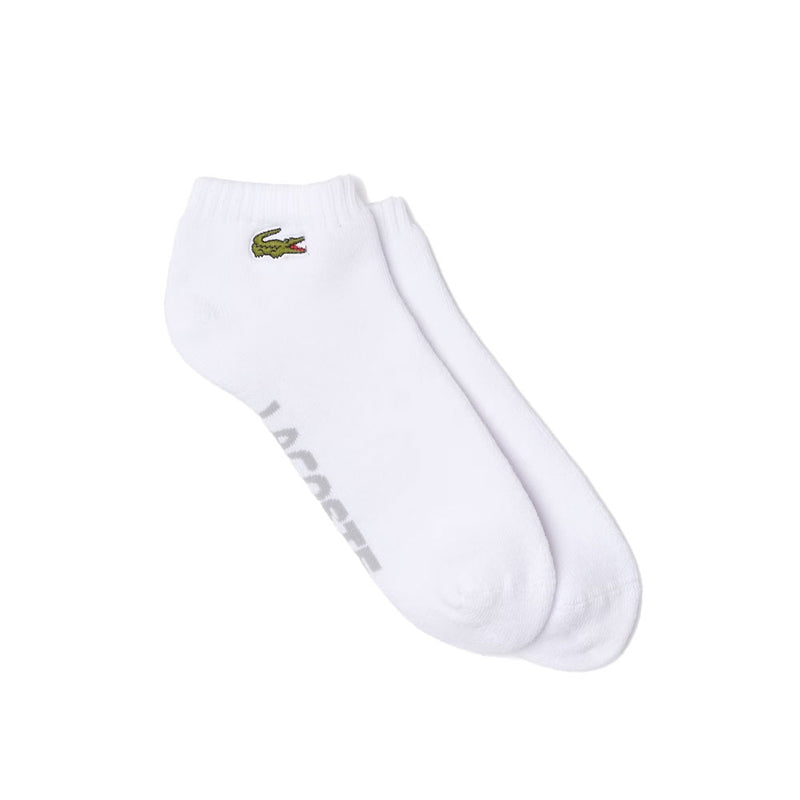 Lacoste Sport Low-Cut Socks - White/Grey Chine