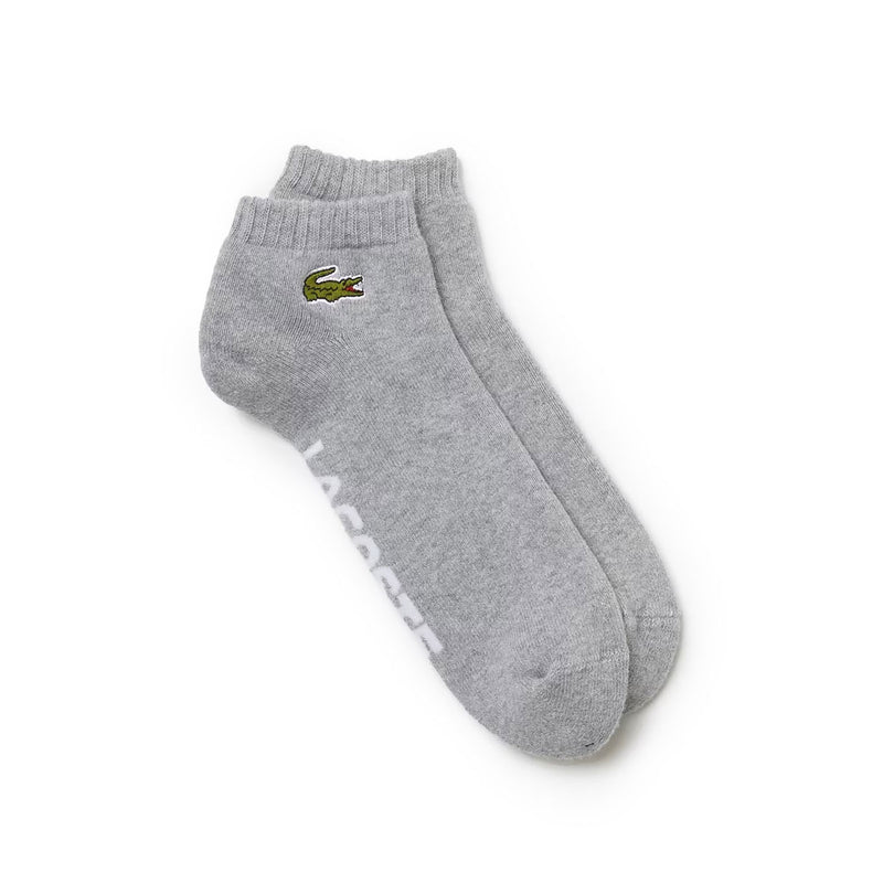 Lacoste Sport Low-Cut Socks - Grey Chine/White
