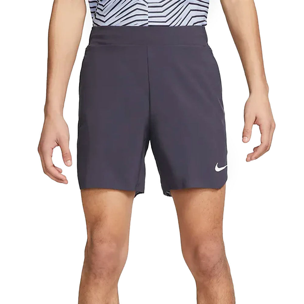 Short Nike Court Dri-Fit Slam (Homme) - Gris/Blanc