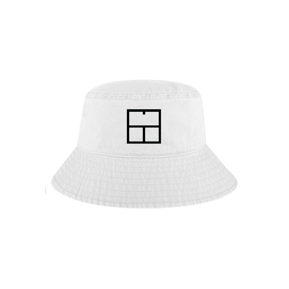 Tennis Logo Limited Edition Bucket Hat (Unisex) - White/Black