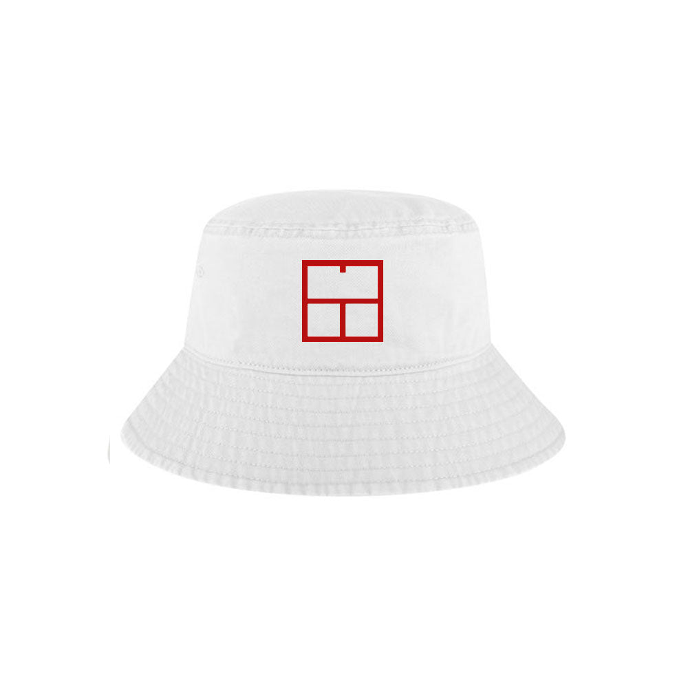 Tennis Logo Limited Edition Bucket Hat (Unisex) - White/Red
