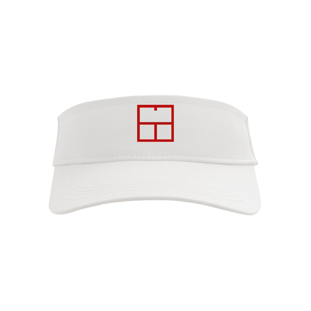 Tennis Logo Limited Edition Visor (Unisex) - White/Red