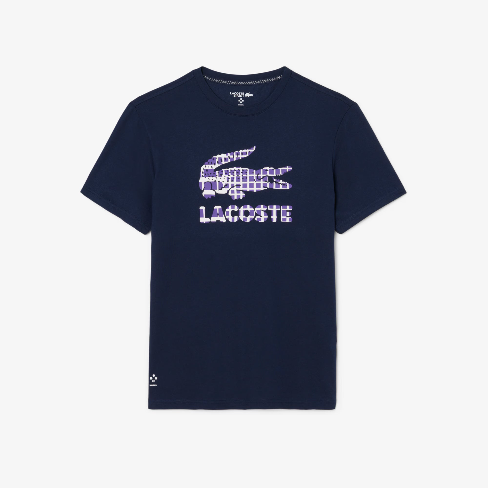 T-shirt de tennis Lacoste x Daniil Medvedev Ultra-Dry (Homme) -Blanc/Vert
