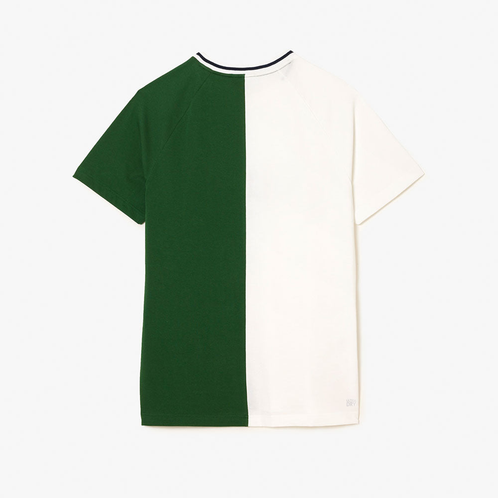 Lacoste x Daniil Medvedev Ultra-Dry Tennis T-Shirt (Men's) - White/Green