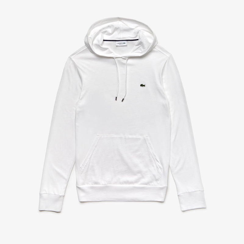 Lacoste Hooded Cotton Jersey Sweatshirt (Men's) - White