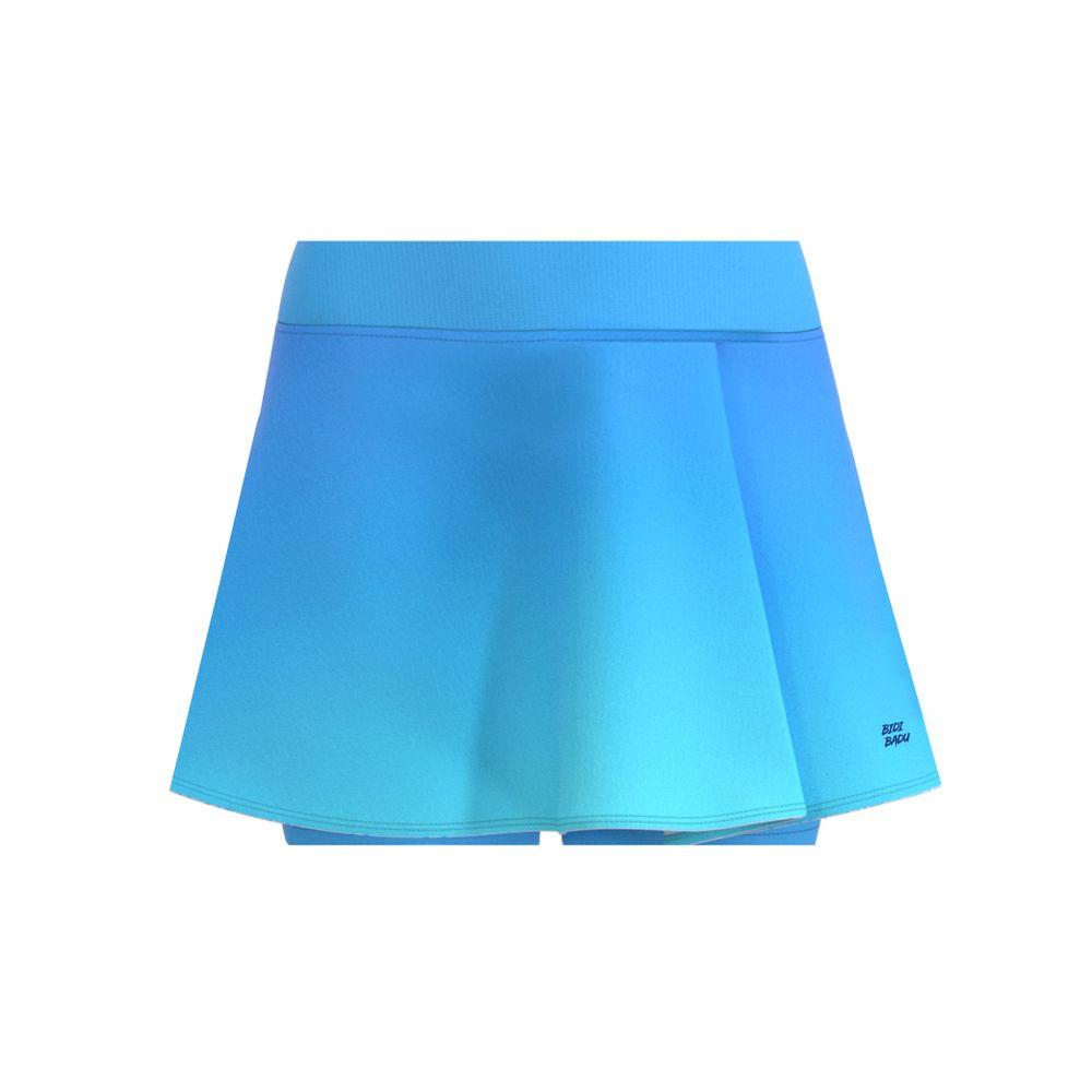 Jupe-short ondulée à imprimé Colortwist - Aqua/Bleu