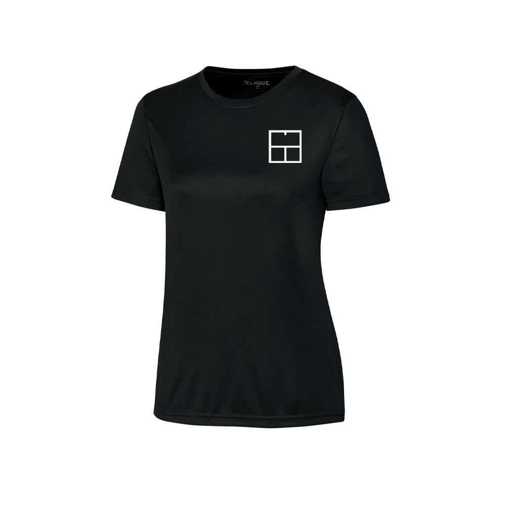 T-shirt Tennis Giant Crew (Femme) - Noir