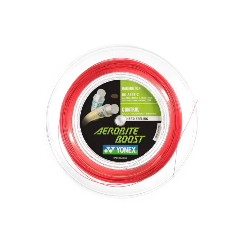 Yonex BG Aerobite Boost Reel (200M) - Dark Gray/Red