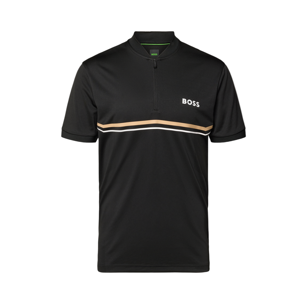 Polo à col zippé et coupe ajustée