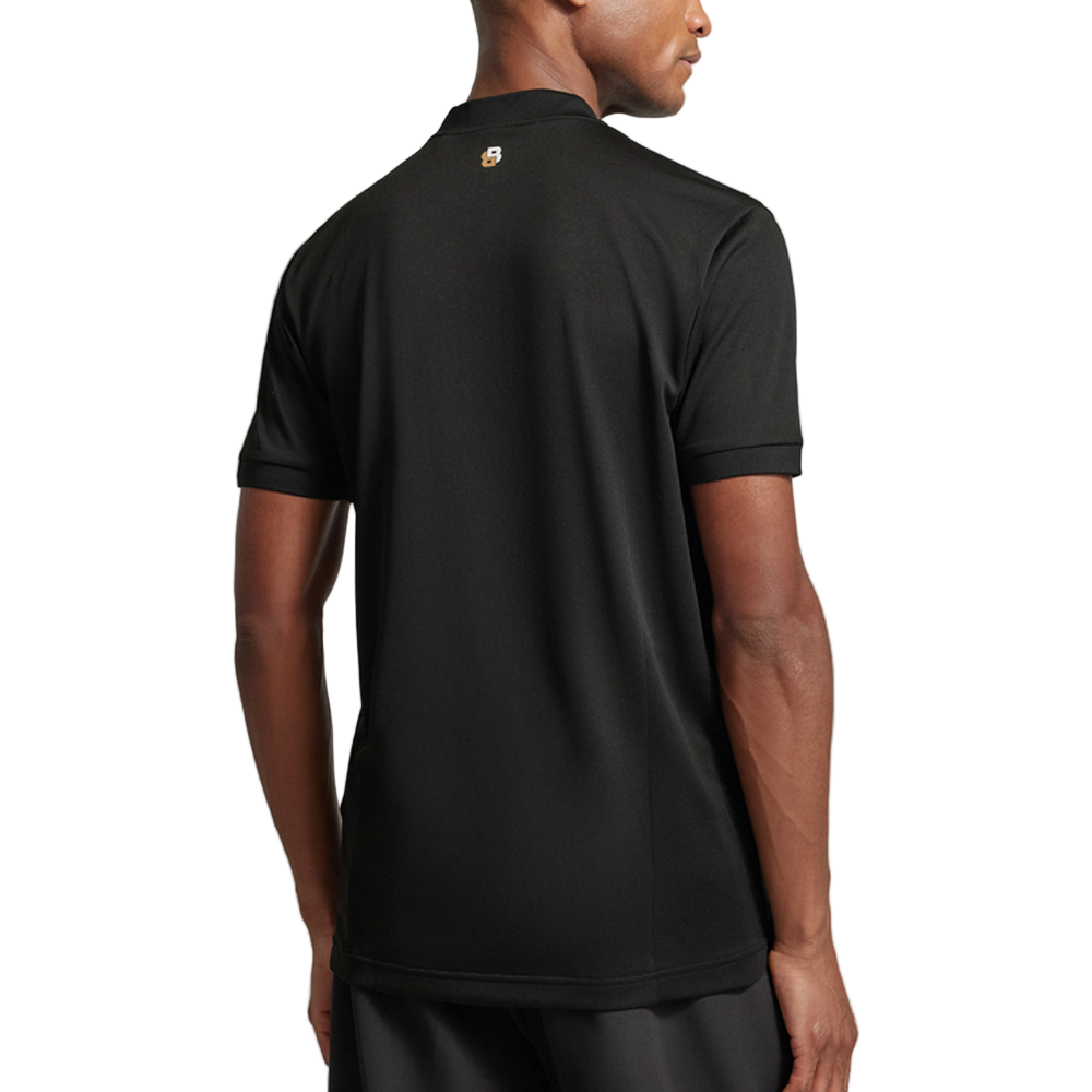 Polo à col zippé et coupe ajustée