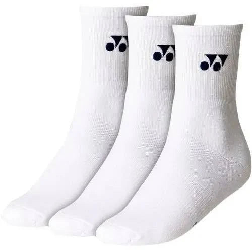 Yonex Sport Crew Socks (3-Pack) - White