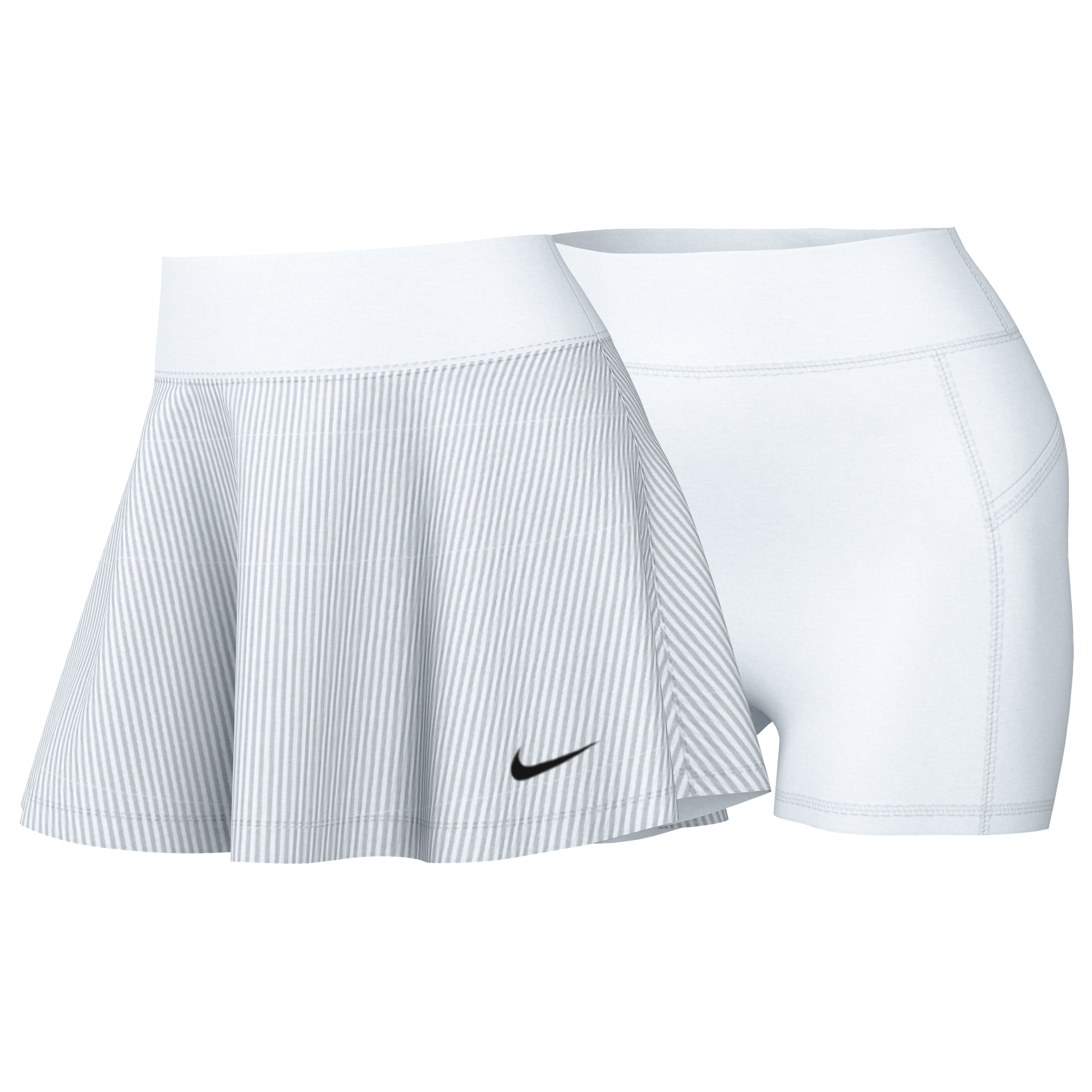 Nike Court Advantage Tennis Skirt (Women's) - White/Black