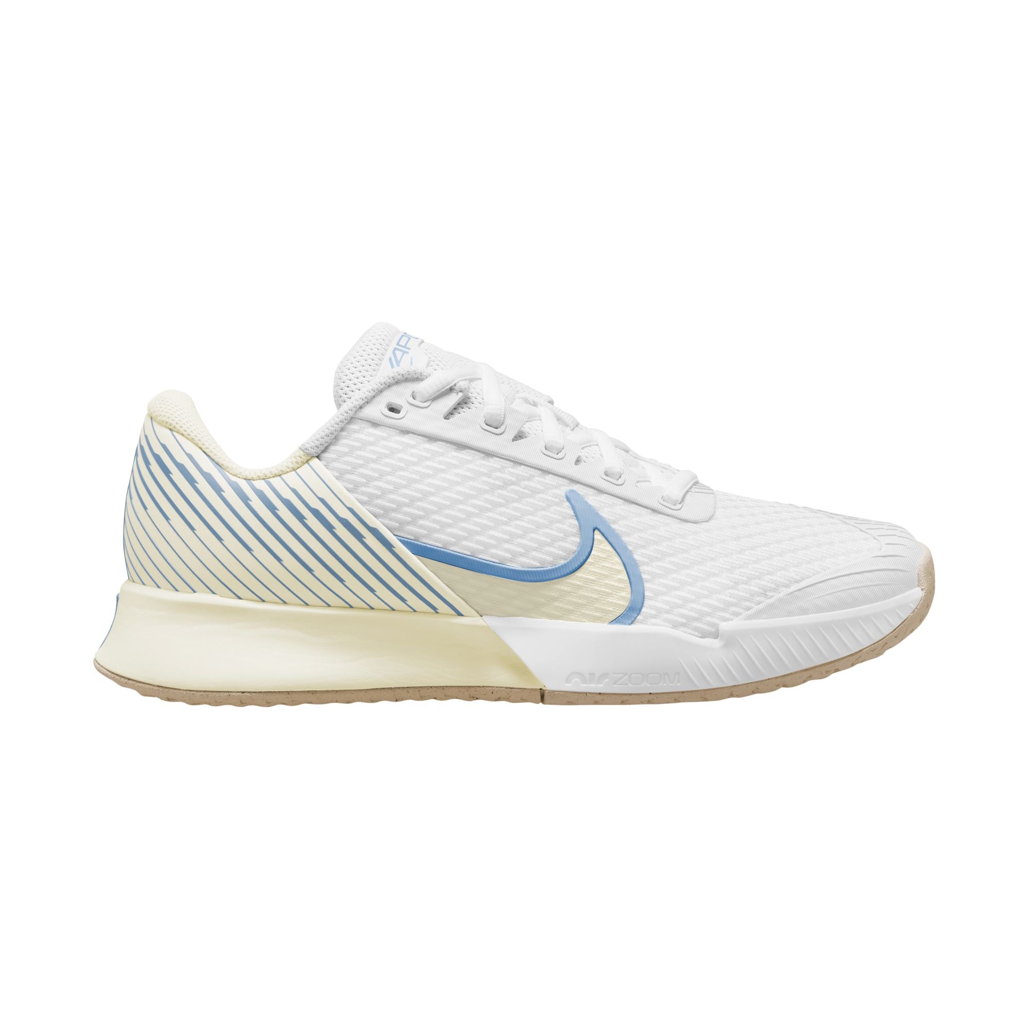 Nike Court Air Zoom Vapor Pro 2 (Femme) - Blanc/Bleu clair/Gomme voile/Marron clair