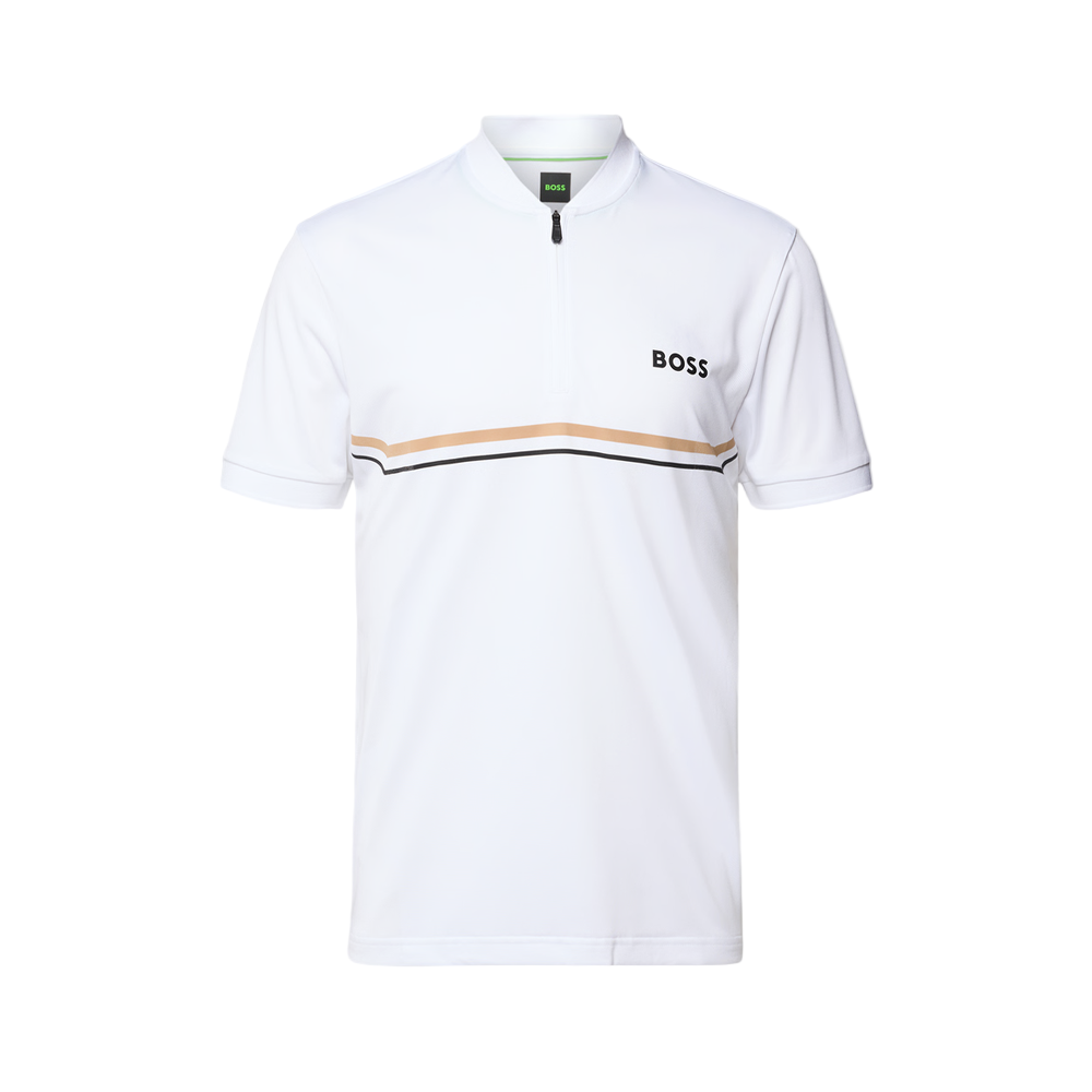 Quarter-Zip Slim Fit Polo Shirt.