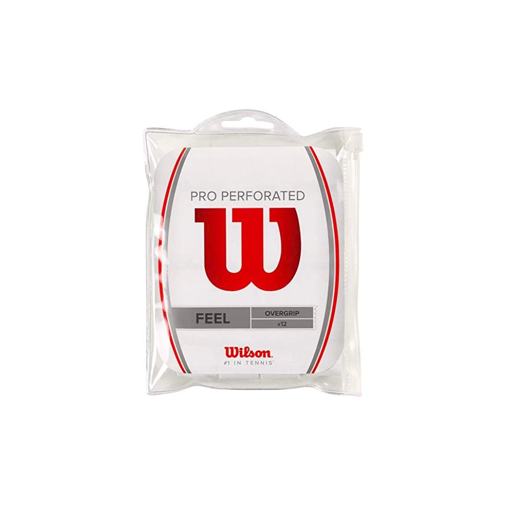 Wilson Pro Overgrip Perforated 12-Pack - White