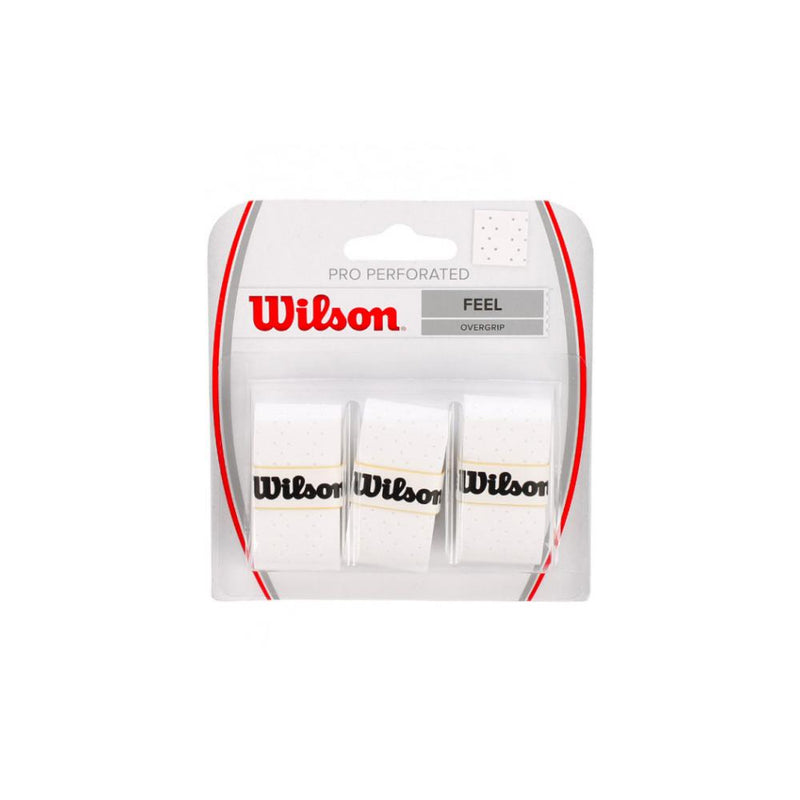 Wilson Pro Overgrip Perforated 3-Pack - White