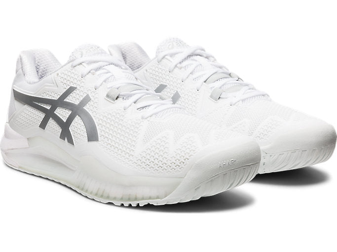 Asics Gel Resolution 8 (Men's) - White/Pure Silver