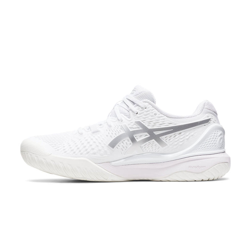 Women's GEL-RESOLUTION 9, White/Pure Silver, Tennis Shoes