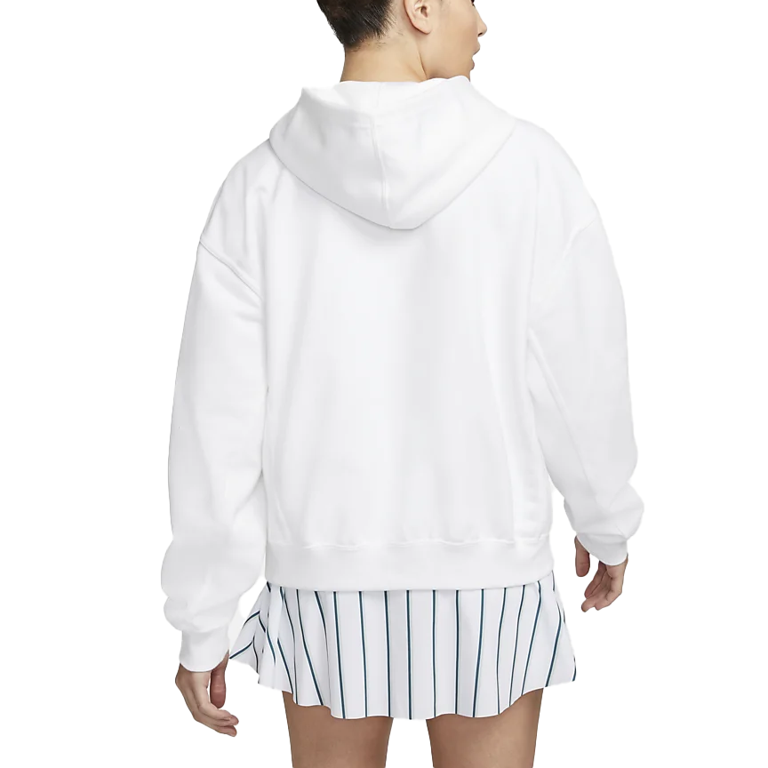Sweat à capuche Nike Court Fleece Heritage (Femme) - Blanc