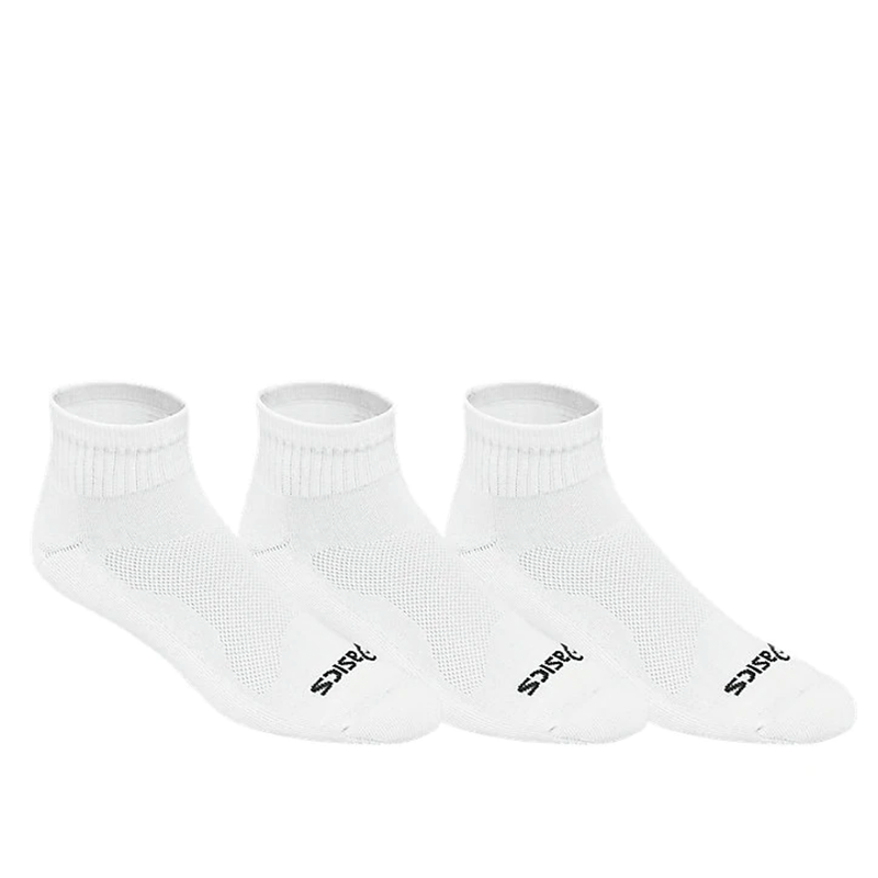 Asics Cushion Quarter Socks (3 Pack) - White