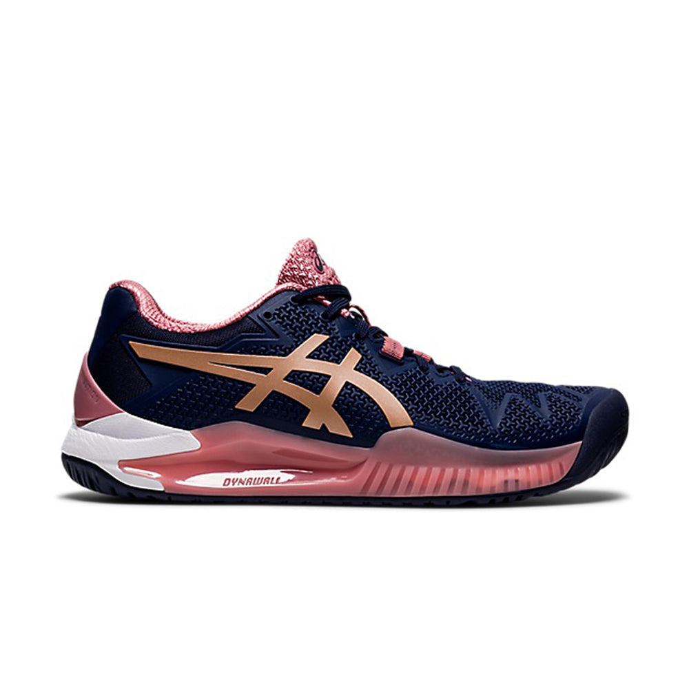 Asics Gel Resolution 8 (Femme) - Peacoat/Rose Gold (Taille disponible : 9)