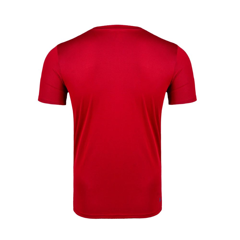 Bidi Badu T-shirt à col rond Evin Tech (Garçon) - Rouge foncé/Bleu