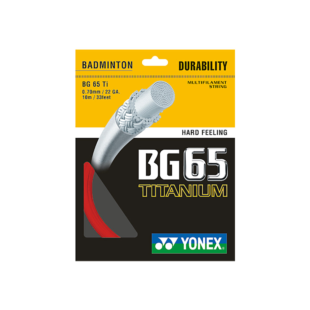 Pack Yonex BG65 Titanium - Rouge