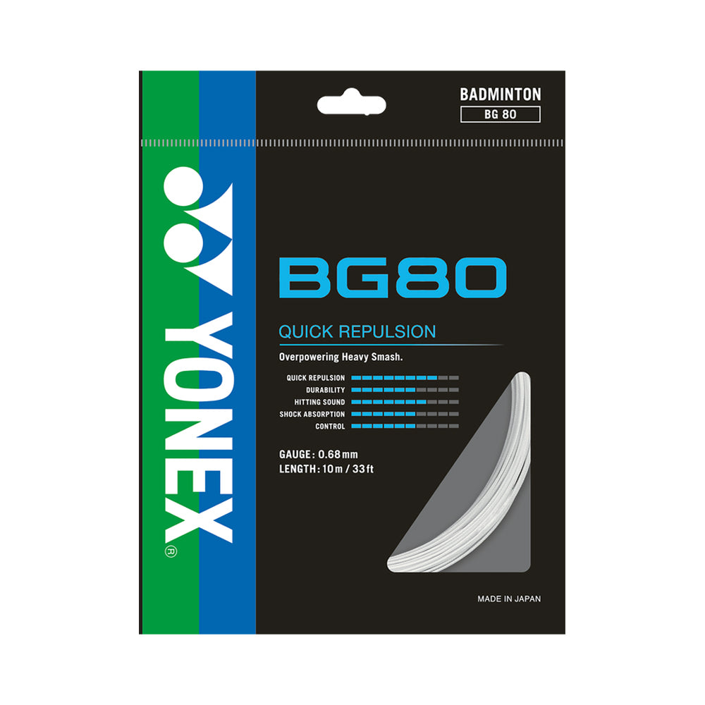 Yonex BG80 10M - Blanc