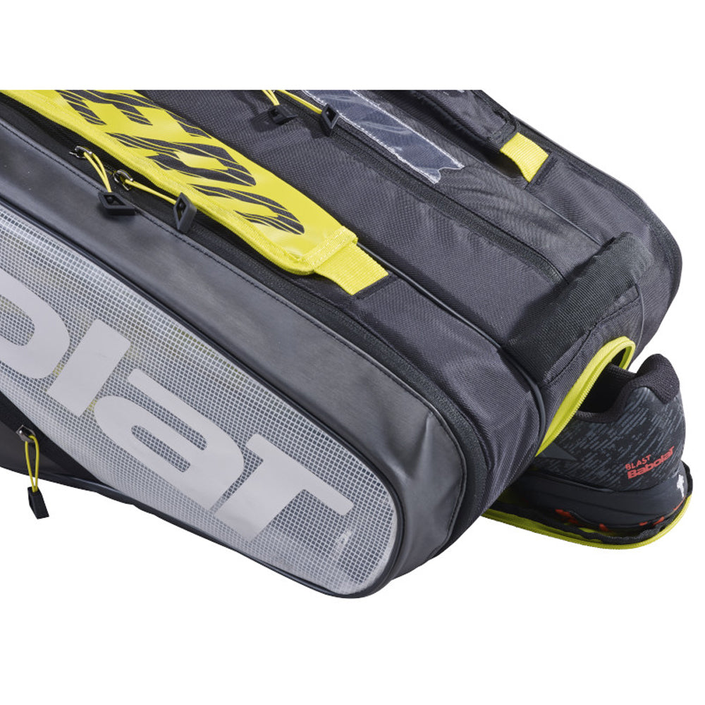 Babolat Pure Aero VS 9 Pack Bag Yellow Black