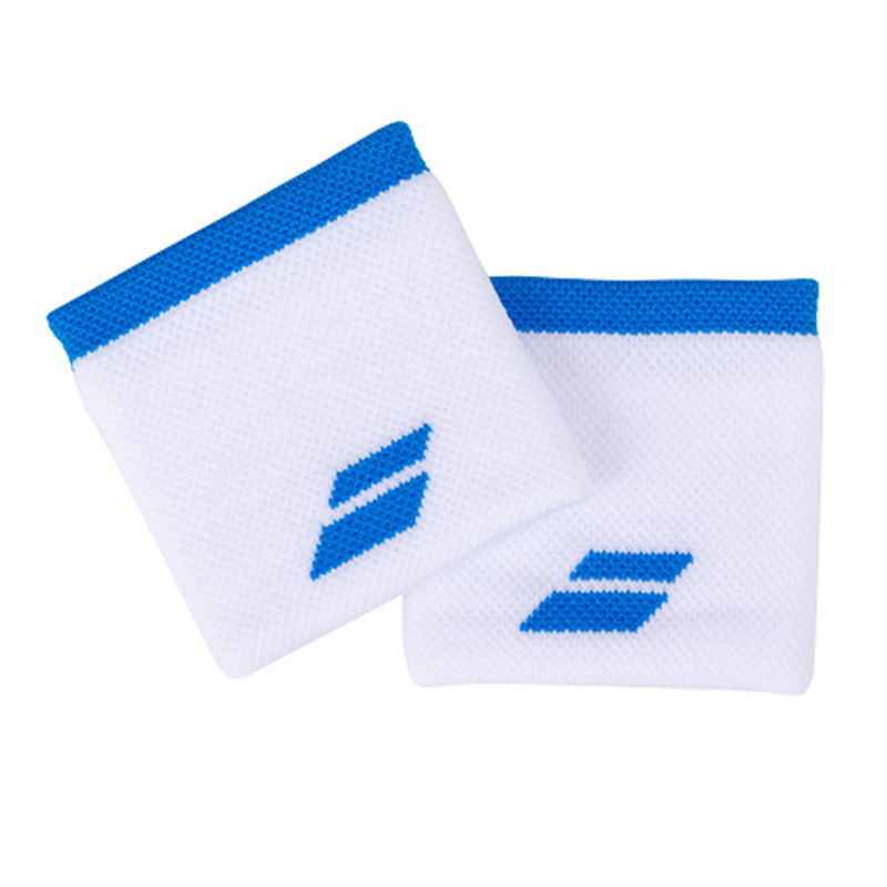Babolat Logo Wristband - White/Blue