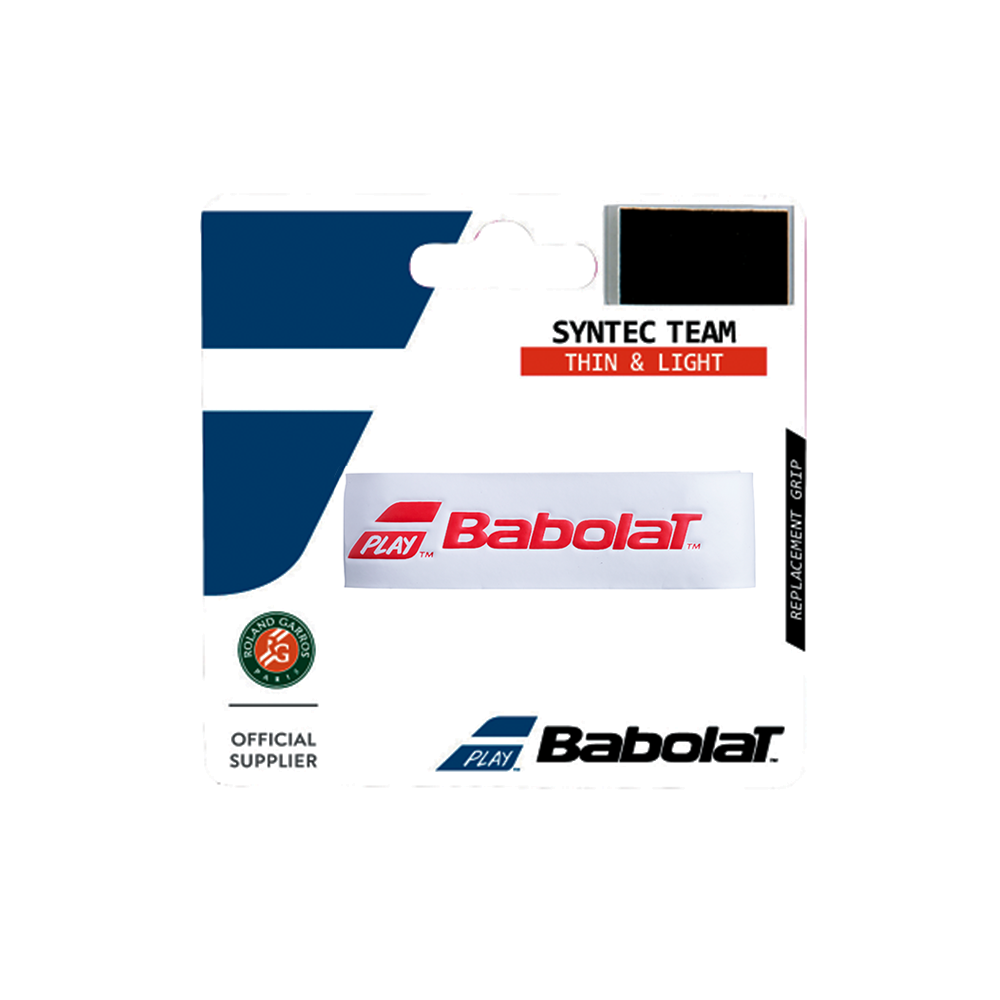 Grip de rechange Babolat Syntec Team - Blanc/Rouge