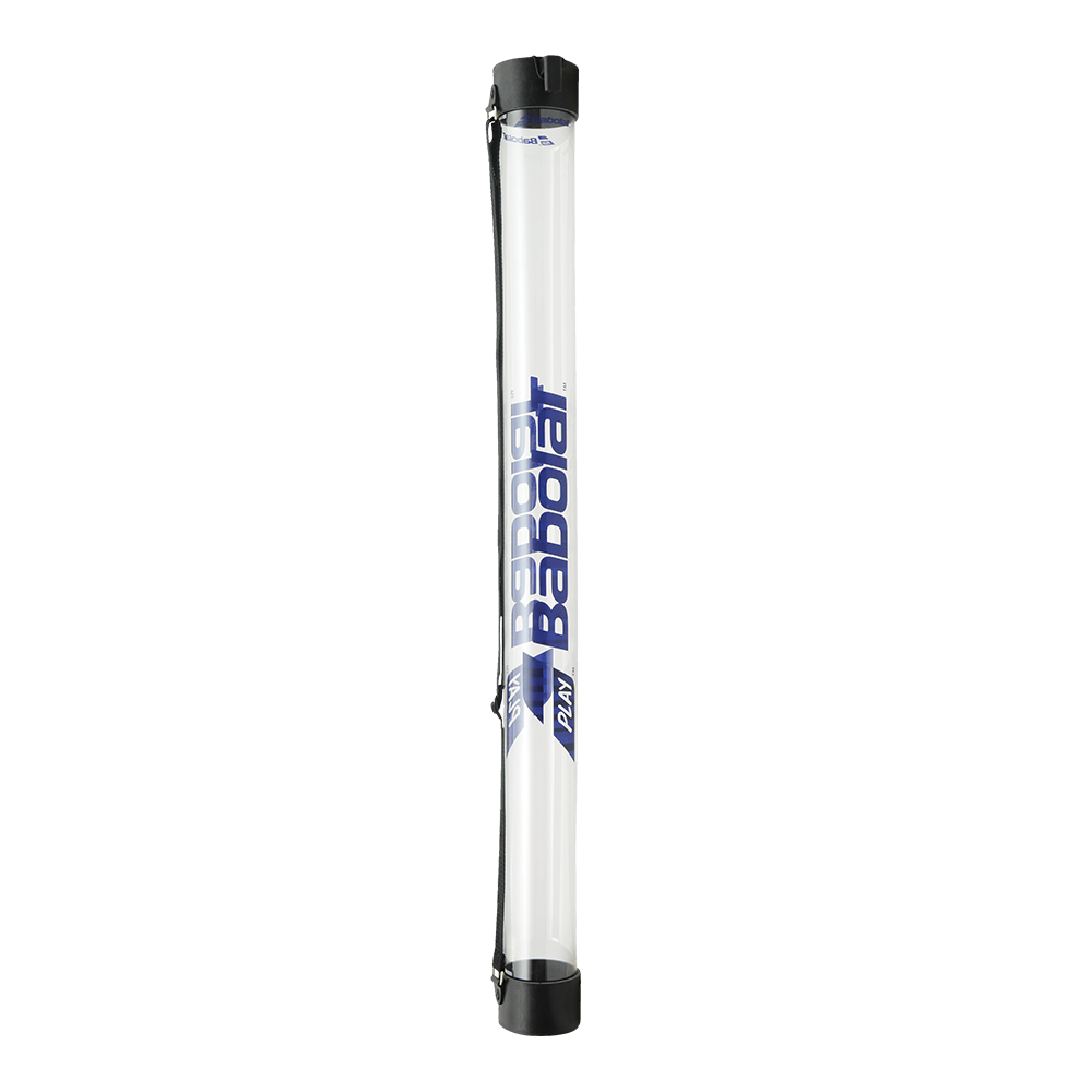 Tube collecteur de balles de tennis (15 balles) - Transparent.
