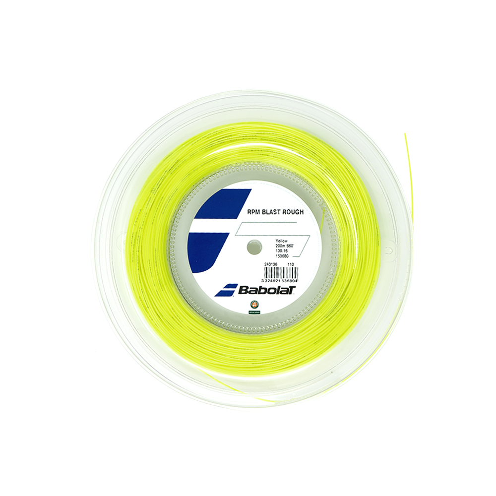 Babolat RPM Blast Rough 16 Reel (200M) - Yellow-Tennis Strings-online tennis store canada