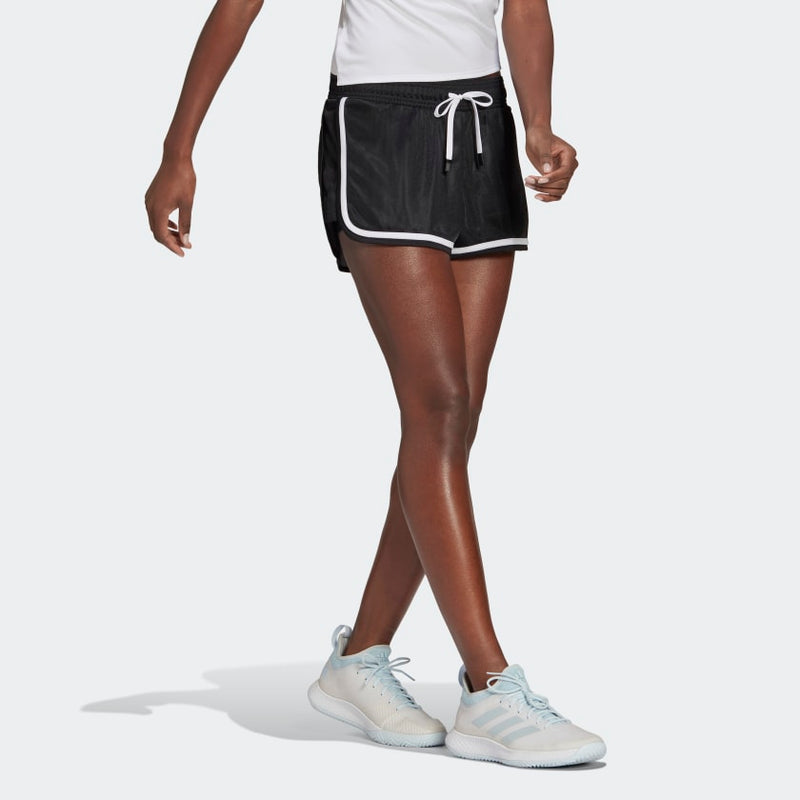 Adidas Club Tennis Shorts (Women's) - Black/White (Available Size: L,XL)