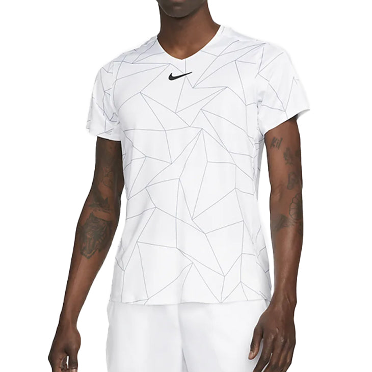 Nike Court Dri-Fit Advantage Top (Men's) - White/Black