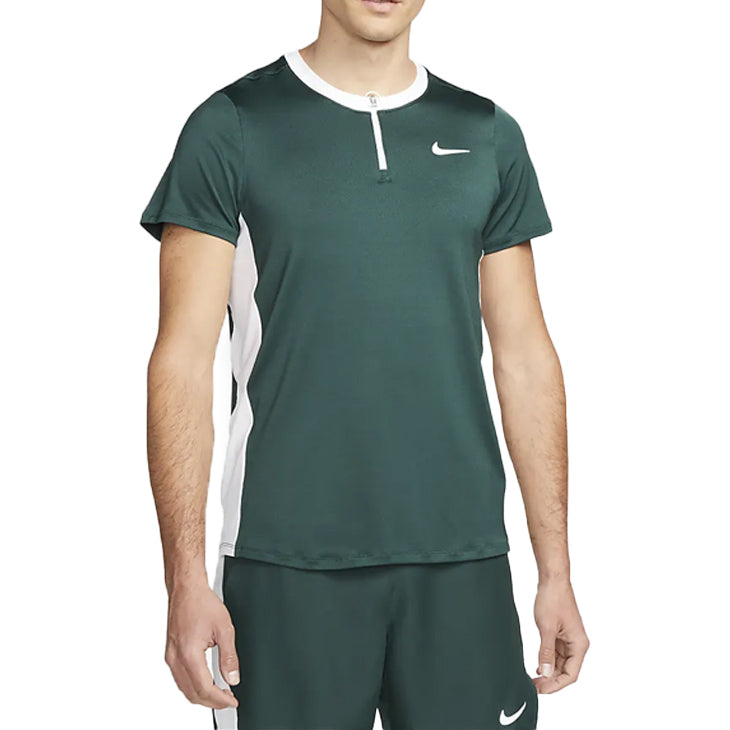 Nike Court Dri-Fit Advantage Polo (Men's) - Pro Green/White/White