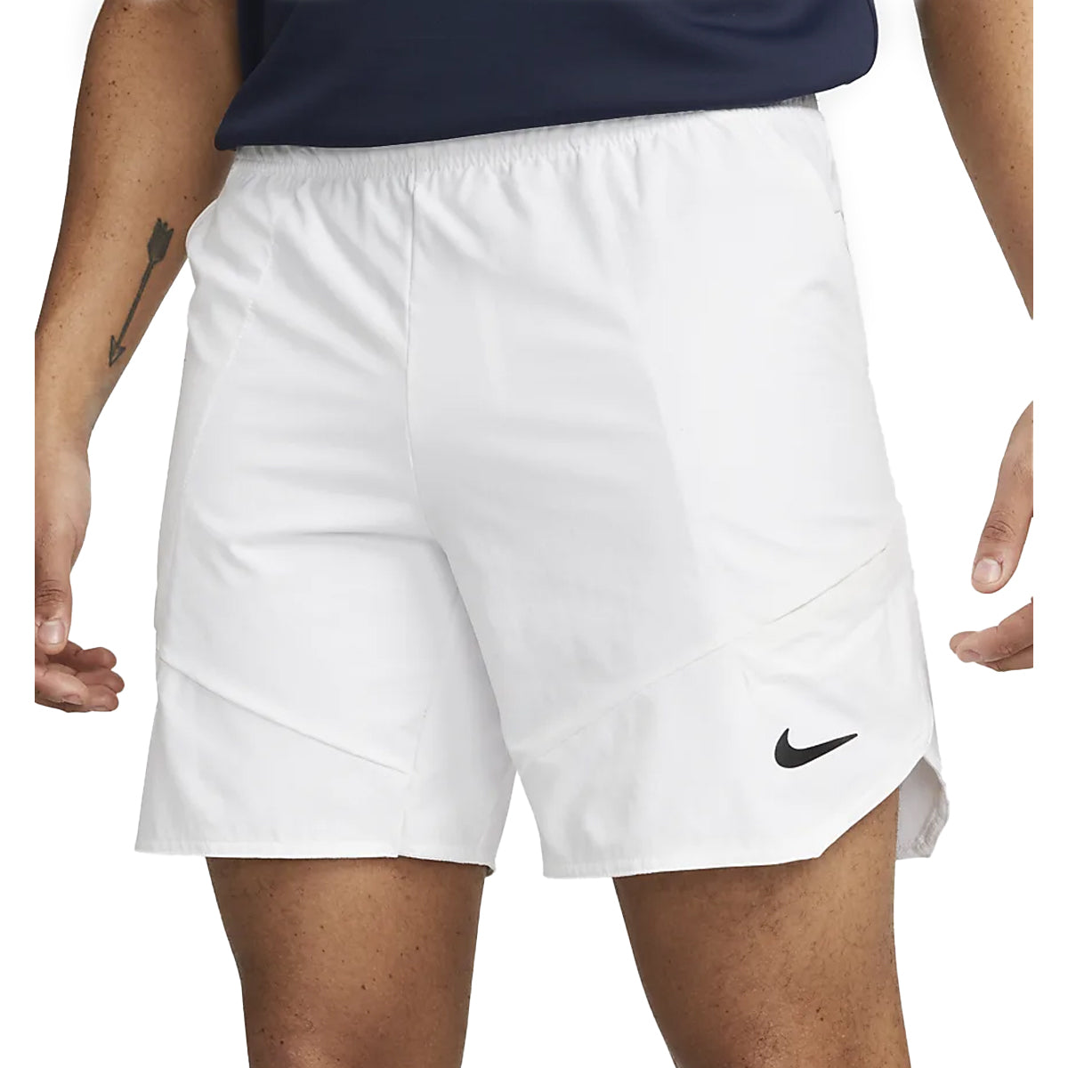 Nike Dri-Fit Advantage 7" Short (Men's) - White/Black