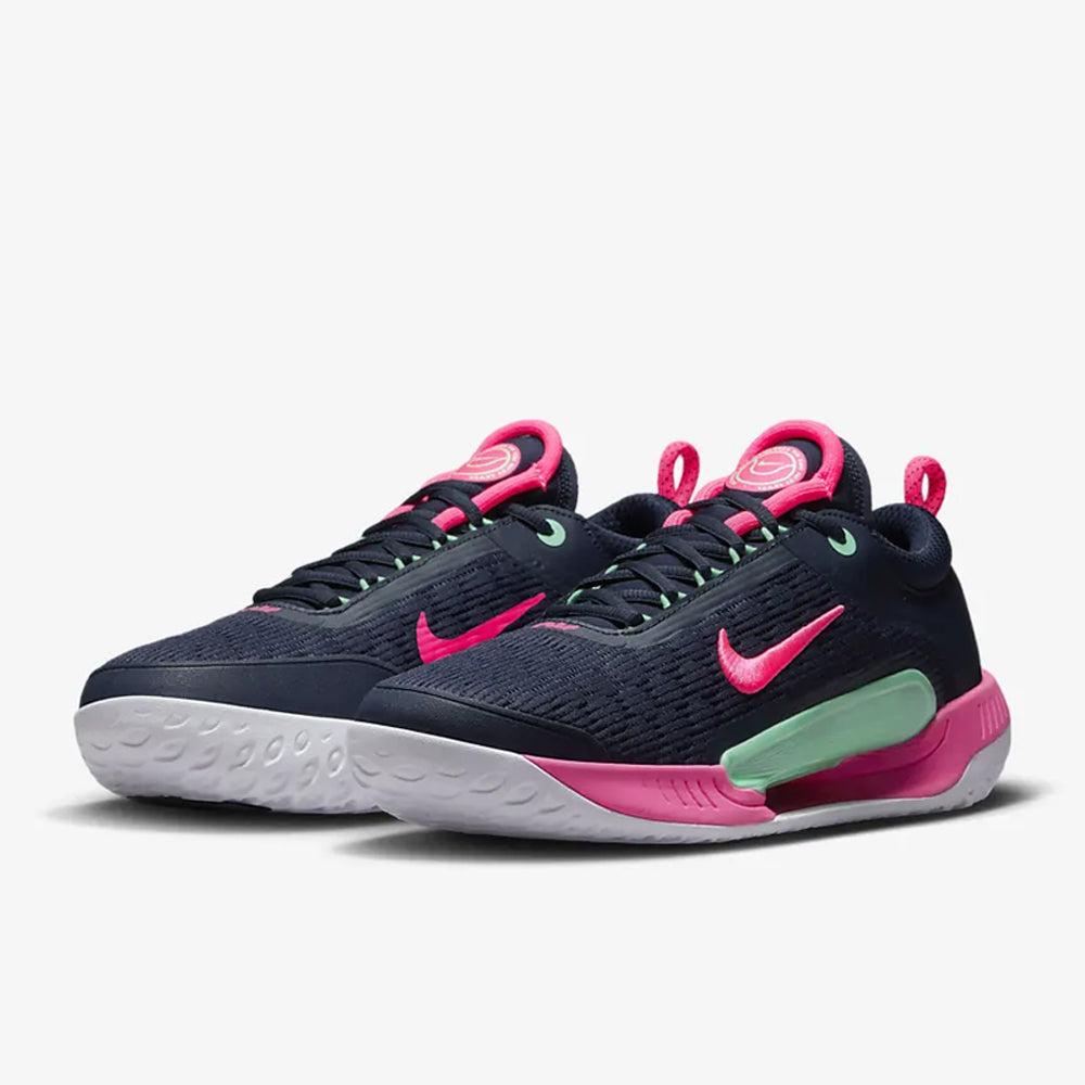 Nike Court Zoom NXT (Men's) - Obsidian/Green Glow/White/Hyper Pink