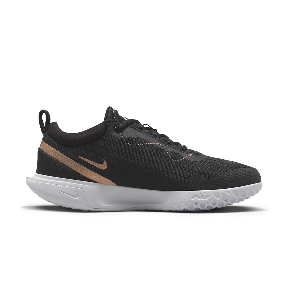 Nike Zoom Court Pro Premium (Femme) - Noir/Blanc/Bronze Rouge Métallique
