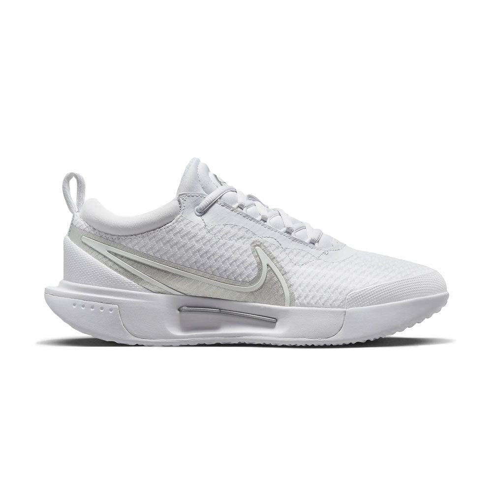 Nike Court Air Zoom Pro (Women's) - White/Metallic Silver