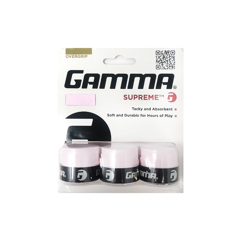 Gamma Supreme Overgrips (3-Pack) - Pink-Grips-online tennis store canada