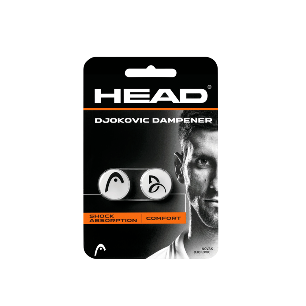 Head Antivibrateur Djokovic - Blanc/Noir.