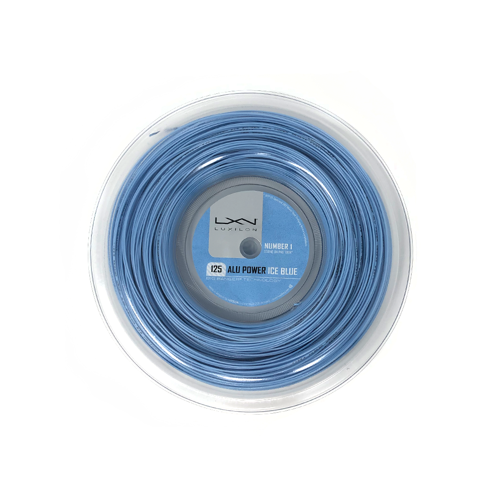 Luxilon Alu Power 125 Reel (220m) - Ice Blue-Tennis Strings-online tennis store canada