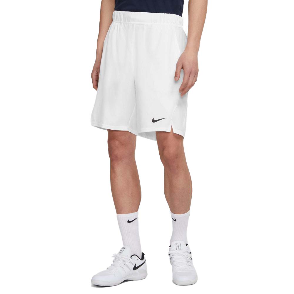 Nike Court Dri-Fit Victory Short 9" (Men's) - White/Black