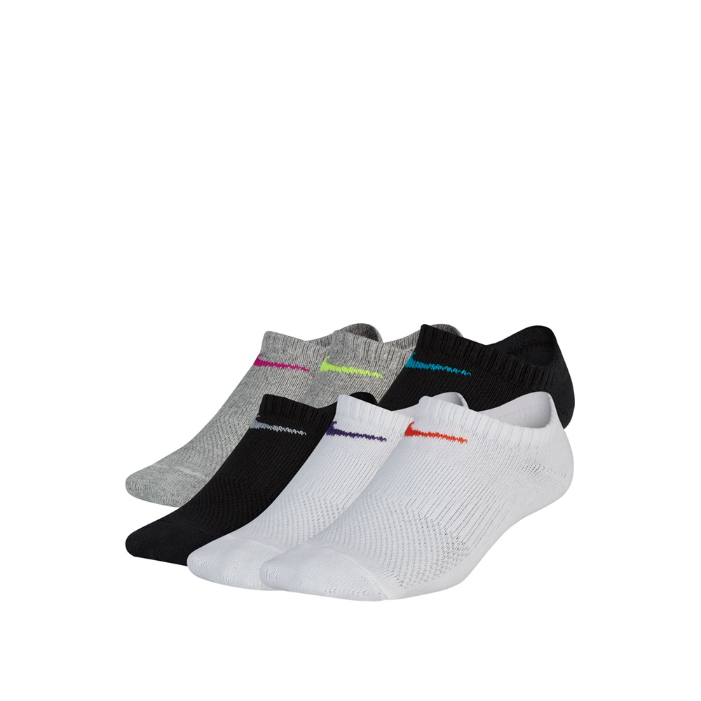 Nike Performance Lightweight No-Show Socks 6-Pack (Junior) - Multi-Pack