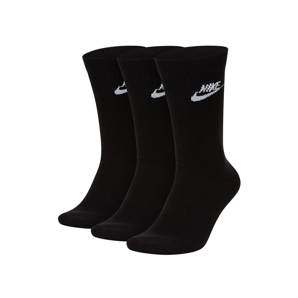 Nike Sportswear Everyday Essential Crew Socks (3-Pack) - Black
