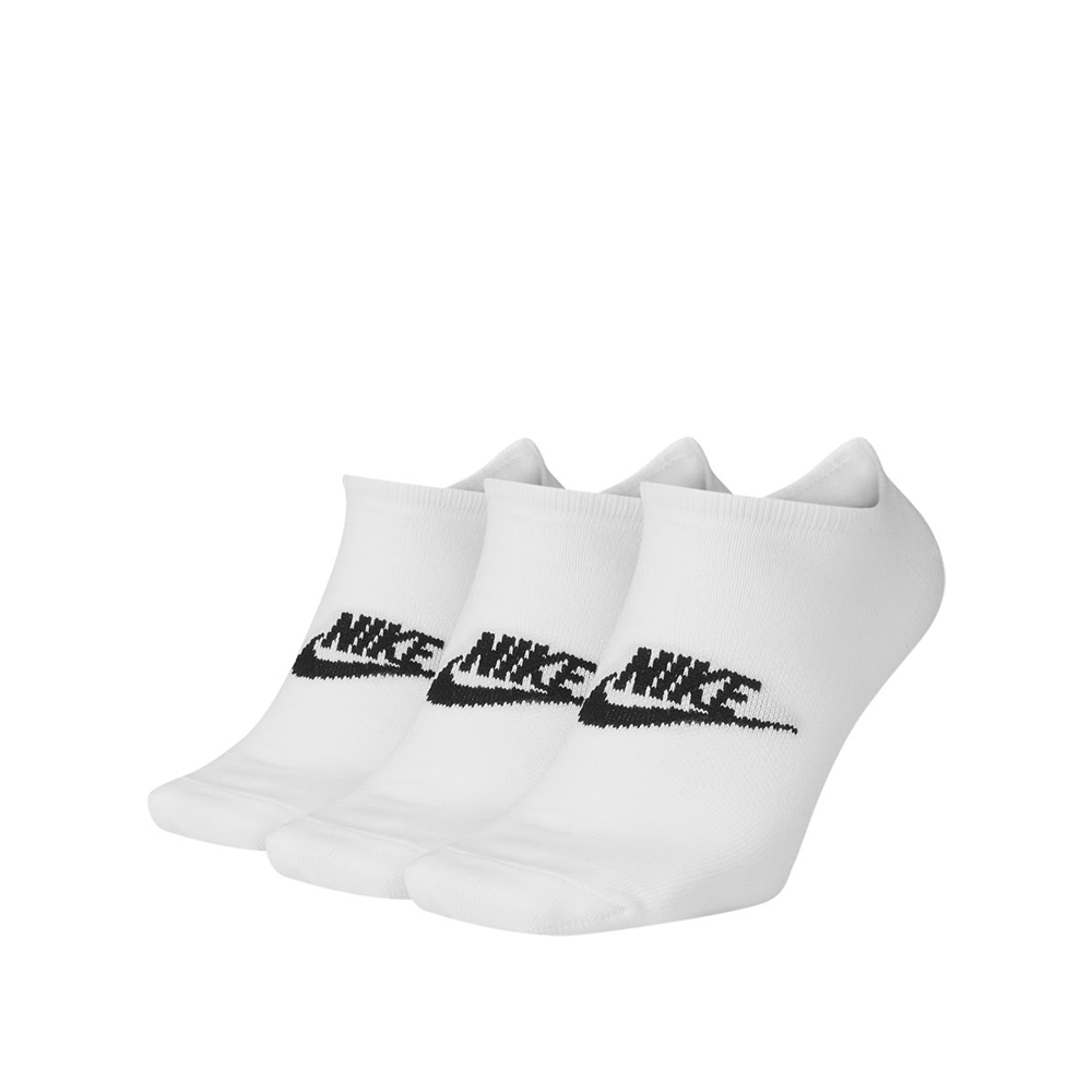Nike Sportswear Everyday Essential No-Show Socks (3 Pack) - White/Black