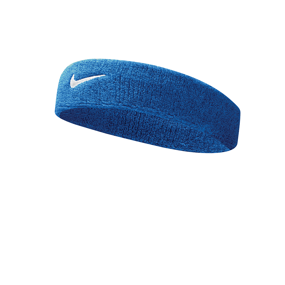 Bandeau Nike Swoosh - Bleu Royal/Blanc